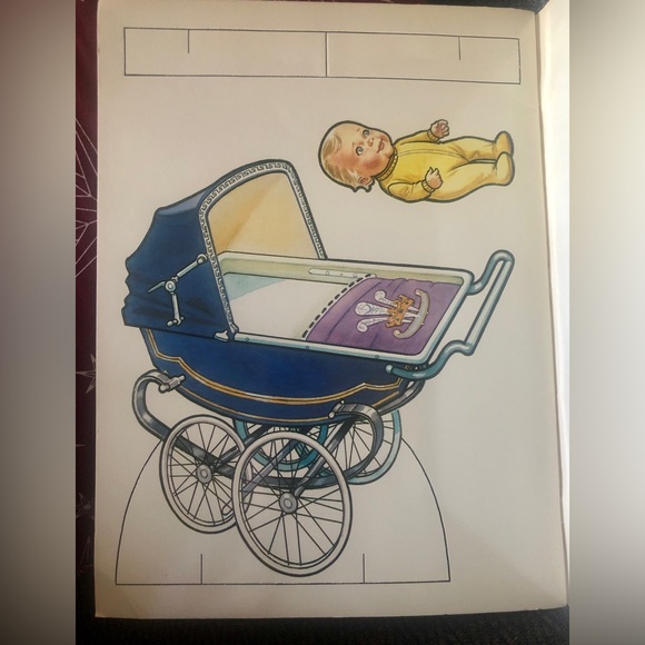 Vintage Chuck & Di have a Baby ! Baby Doll Book - Picture 9 of 12